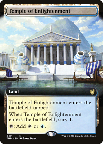 Temple of Enlightenment (Extended Art) (THB-349)  Foil - Theros Beyond Death: (Extended Art)