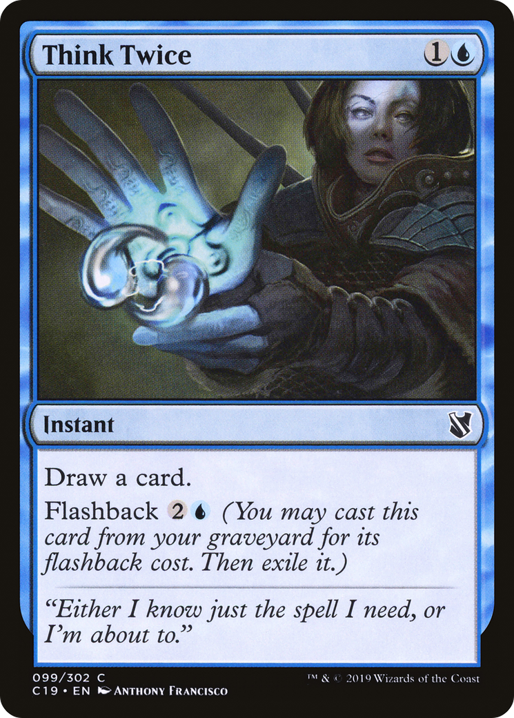 Think Twice (C19-099)  - Commander 2019