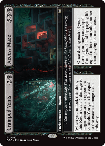 Cramped Vents // Access Maze (DSC-017)  - Duskmourn: House of Horror Commander