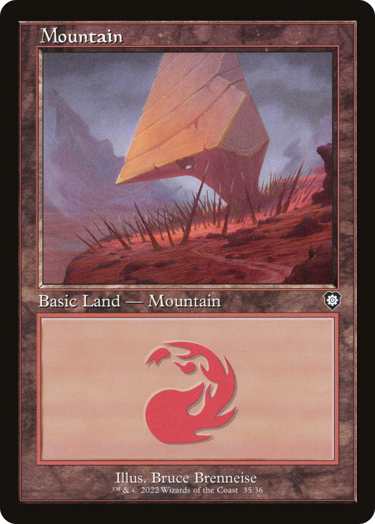 Mountain (35) (Retro Frame) (BRC-035)  - The Brothers' War Commander