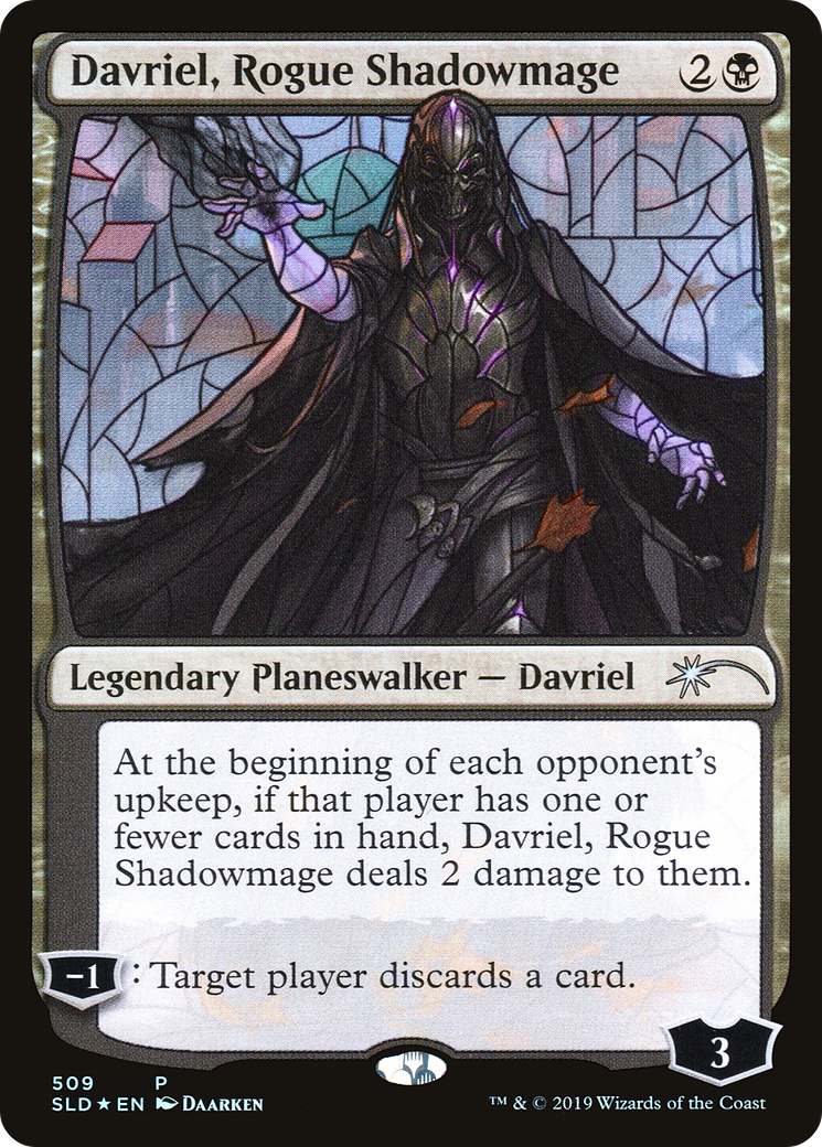 Davriel, Rogue Shadowmage (Stained Glass) (SLD-509)  Foil - Secret Lair Drop