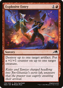 Explosive Entry (NEO-139)  Foil - Kamigawa: Neon Dynasty
