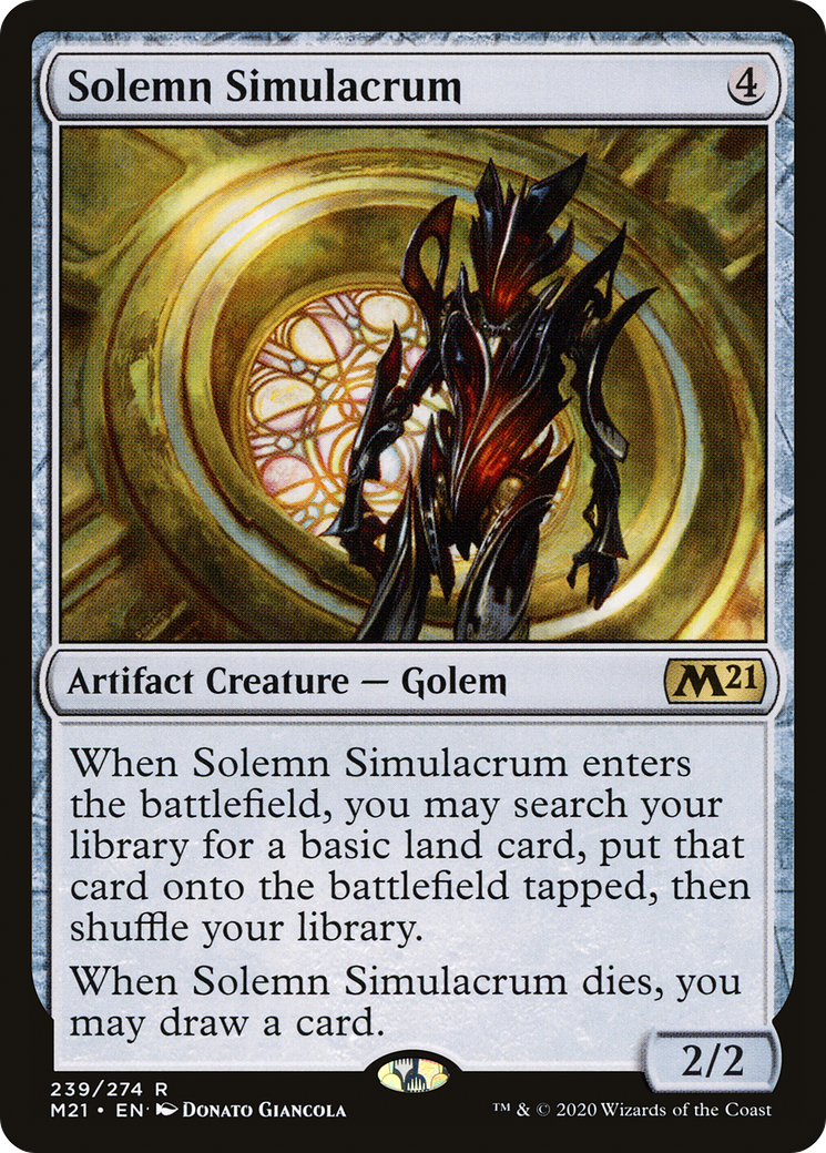 Solemn Simulacrum (M21-239)  - Core Set 2021