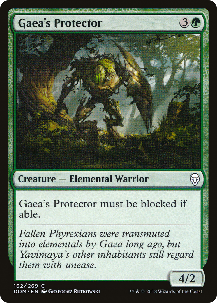 Gaea's Protector (DOM-162)  Foil - Dominaria