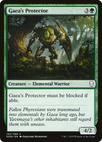 Gaea's Protector (DOM-162)  Foil - Dominaria