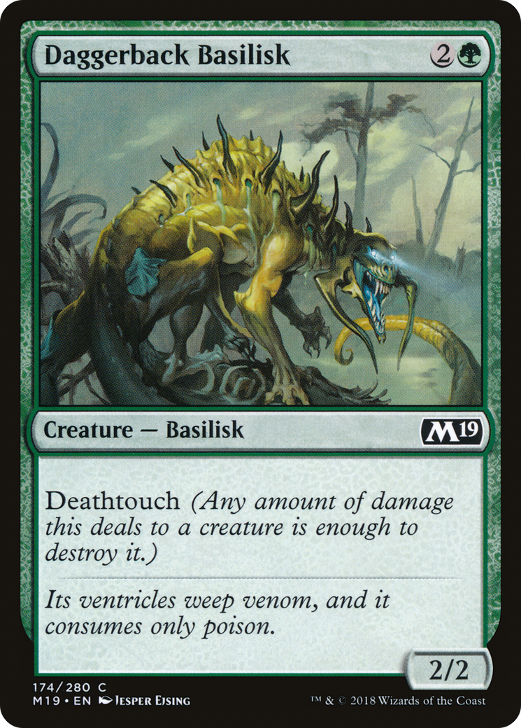 Daggerback Basilisk (M19-174)  Foil - Core Set 2019