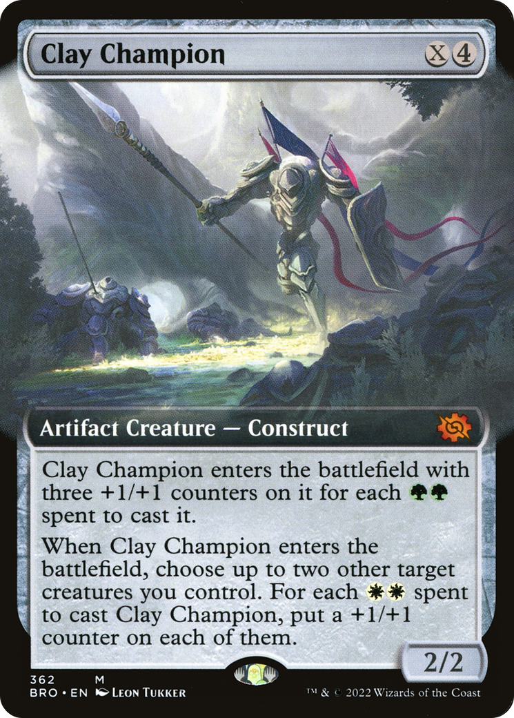 Clay Champion (Extended Art) (BRO-362)  Foil - The Brothers' War: (Extended Art)