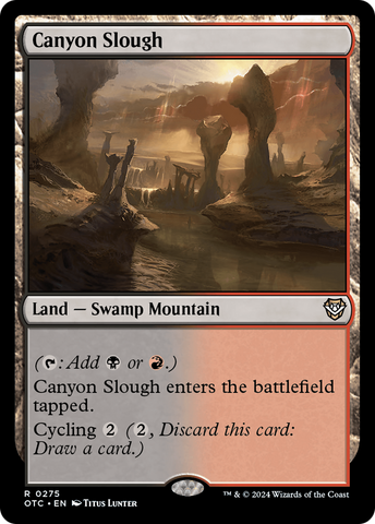 Canyon Slough (OTC-275)  - Outlaws of Thunder Junction Commander