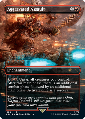 Aggravated Assault (Borderless) (SLD-1026)  - Secret Lair Drop