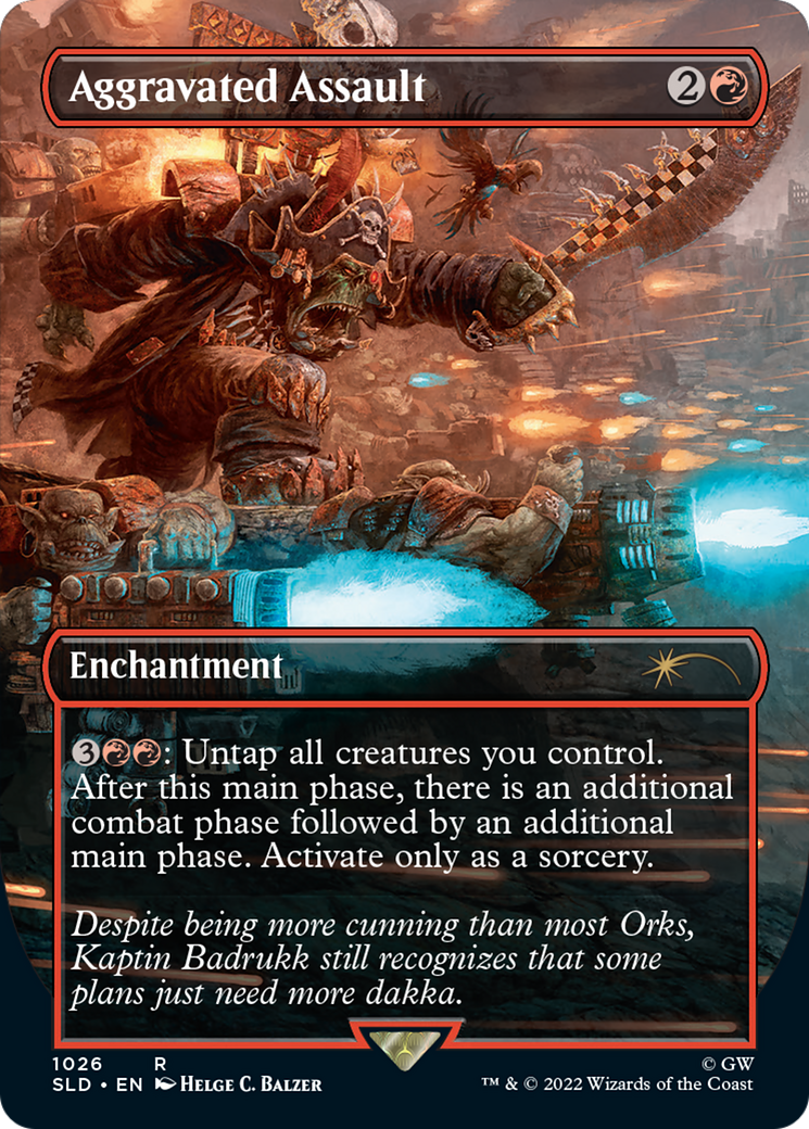Aggravated Assault (Borderless) (SLD-1026)  - Secret Lair Drop