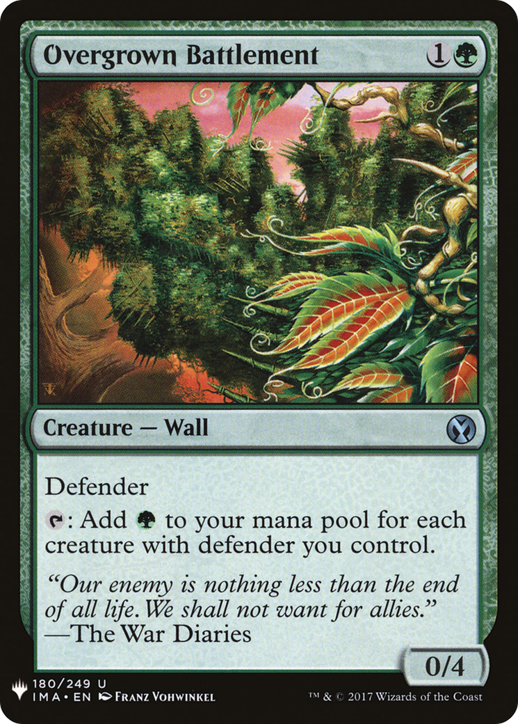 Overgrown Battlement (LIST-IMA-180)  - The List