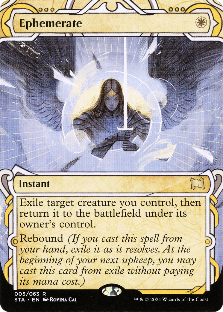 Ephemerate (STA-005)  - Strixhaven Mystical Archive: (Showcase) (Borderless)