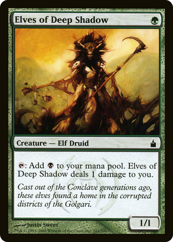 Elves of Deep Shadow (RAV-161)  Foil - Ravnica: City of Guilds