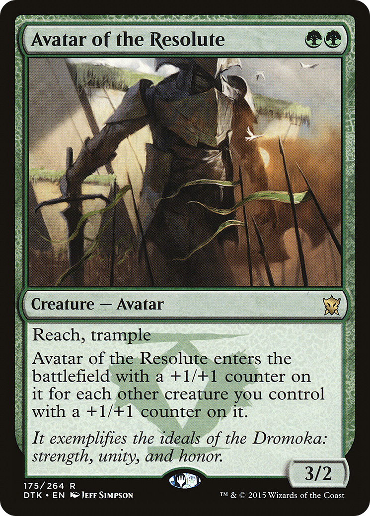 Avatar of the Resolute (DTK-175)  - Dragons of Tarkir