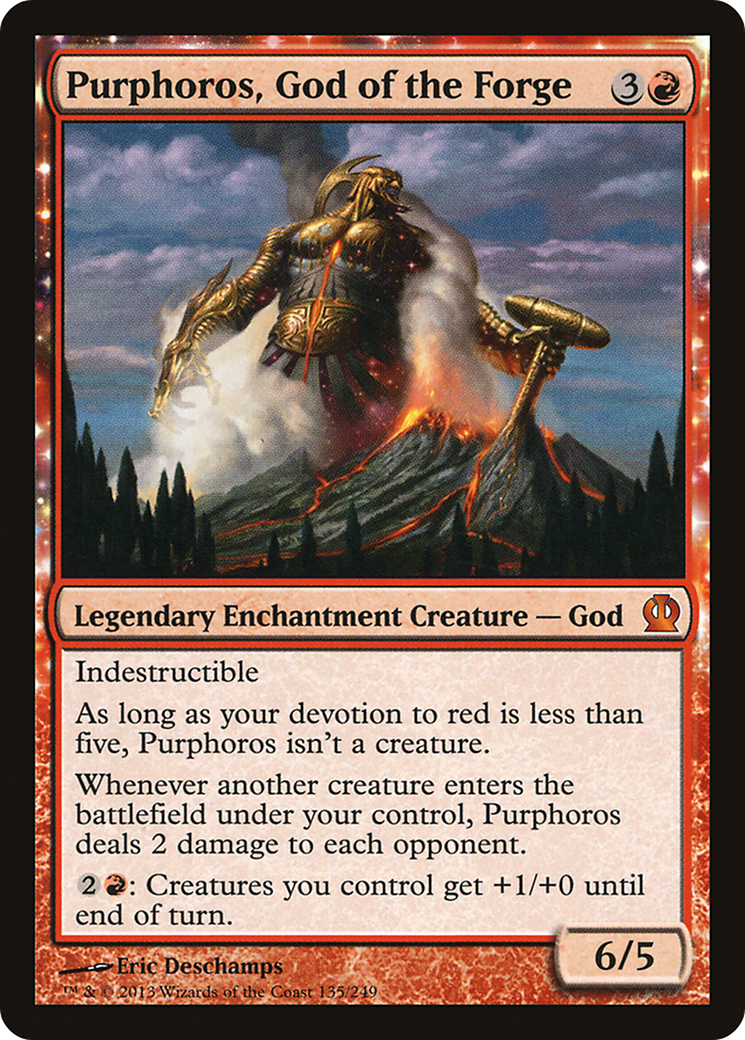 Purphoros, God of the Forge (THS-135)  - Theros: (enchantment)