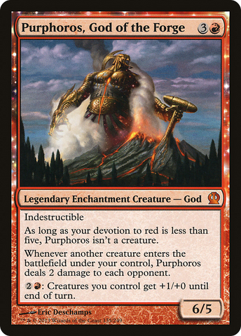 Purphoros, God of the Forge (THS-135)  Foil - Theros: (enchantment)
