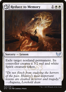 Reduce to Memory (STX-025)  Foil - Strixhaven: School of Mages: (lesson)