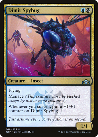 Dimir Spybug (GRN-166)  Foil - Guilds of Ravnica
