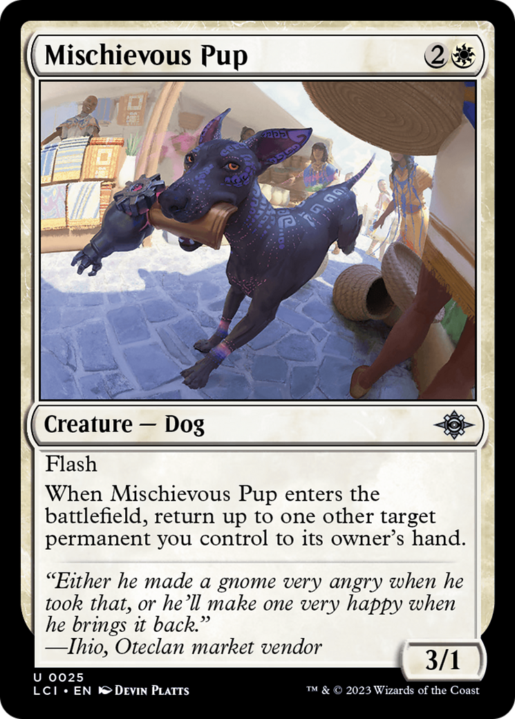 Mischievous Pup (LCI-025)  Foil - The Lost Caverns of Ixalan