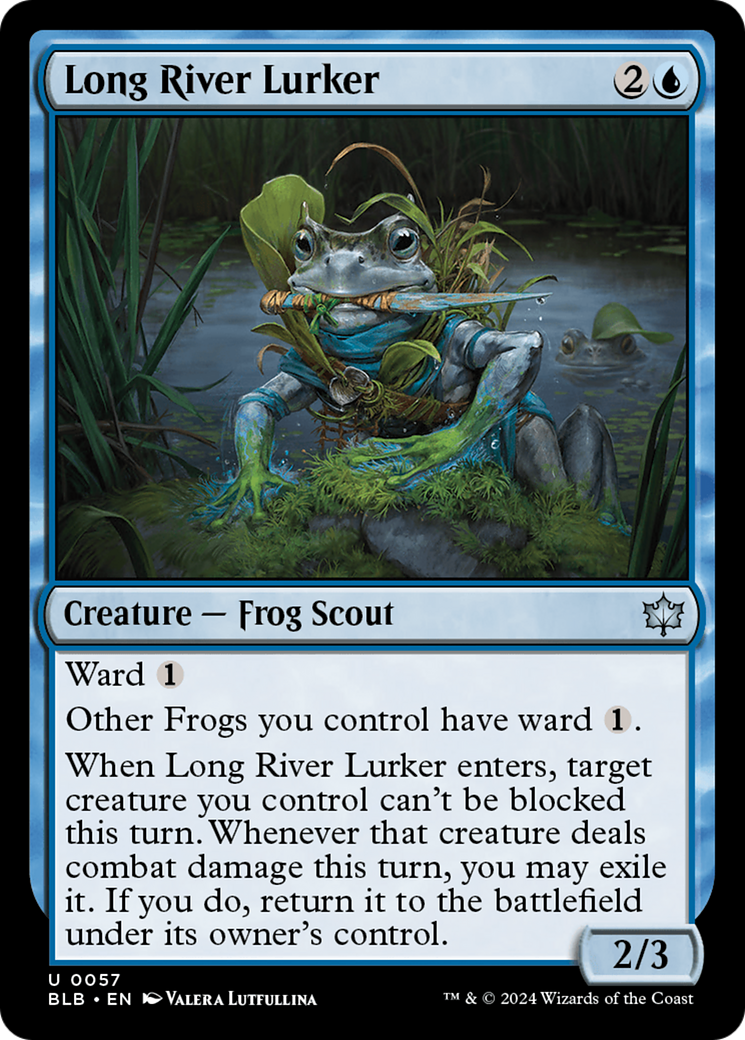 Long River Lurker (BLB-057)  Foil - Bloomburrow
