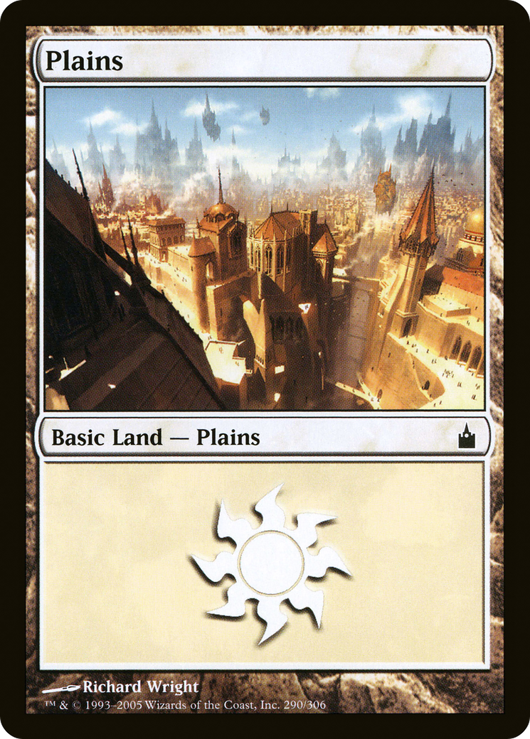 Plains (290) (RAV-290)  Foil - Ravnica: City of Guilds