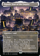 Eiganjo, Seat of the Empire (Borderless) (NEO-413)  Foil - Kamigawa: Neon Dynasty