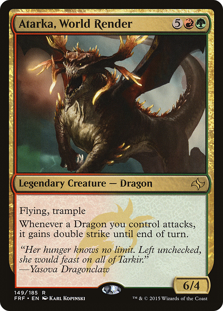 Atarka, World Render (FRF-149)  - Fate Reforged