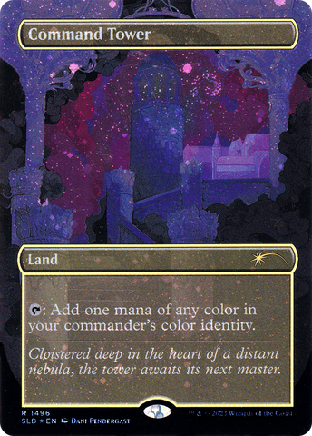 Command Tower (1496) (Galaxy Foil) (SLD-1496)  Foil - Secret Lair Drop (Borderless)