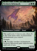 Nyxborn Behemoth (Extended Art) (CMM-772)  - Commander Masters: (Extended Art, enchantment)