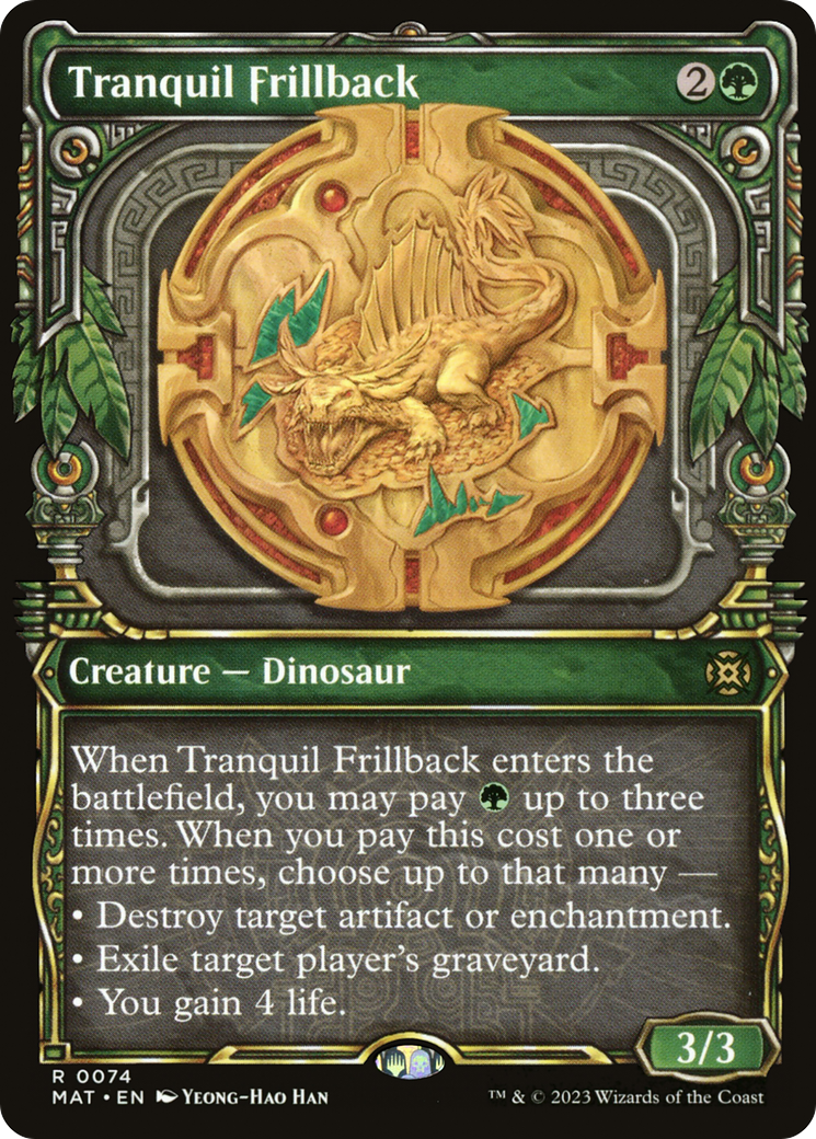 Tranquil Frillback (Showcase) (MAT-074)  Foil - March of the Machine: The Aftermath: (Showcase)
