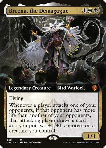 Breena, the Demagogue (Extended Art) (C21-328)  - Commander 2021: (Extended Art)