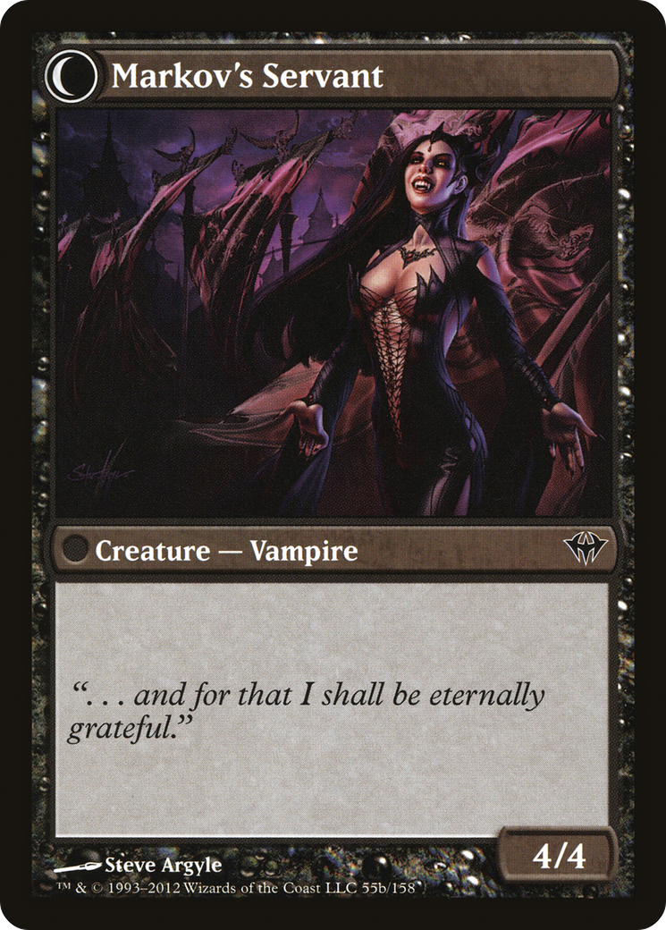 Chosen of Markov (DKA-055)  Foil - Dark Ascension: (Double Faced Transform)