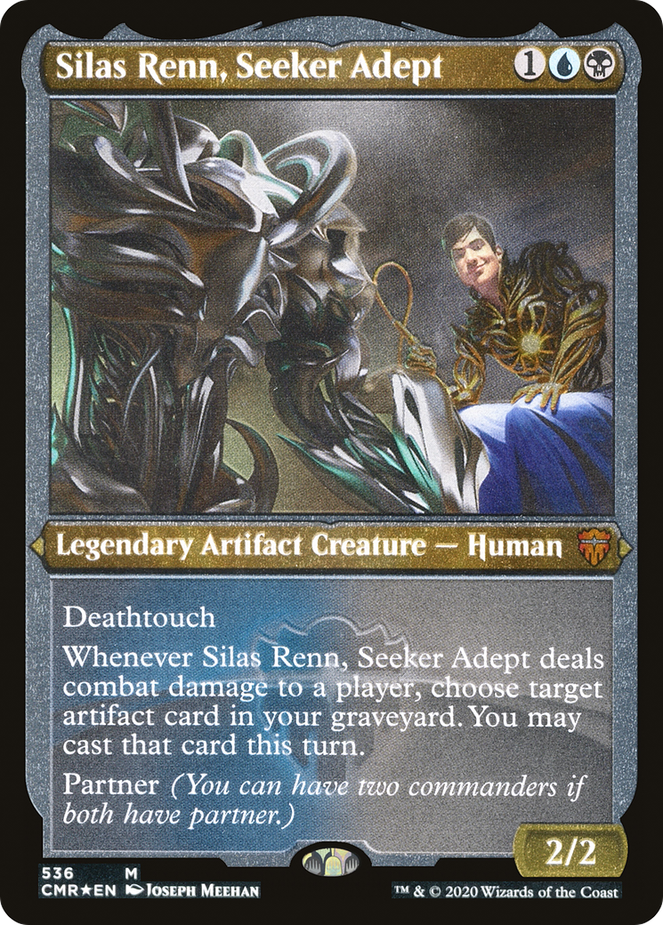 Silas Renn, Seeker Adept (Foil Etched) (CMR-536)  Foil - Commander Legends