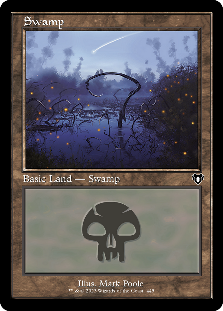 Swamp (445) (Retro Frame) (CMM-445)  - Commander Masters