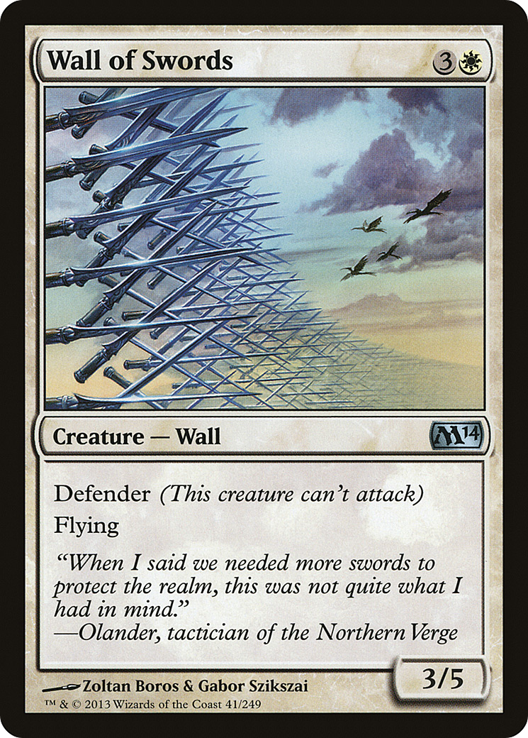 Wall of Swords (M14-041)  Foil - Magic 2014
