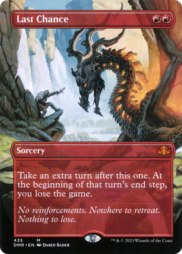 Last Chance (Borderless) (DMR-435)  Foil - Dominaria Remastered