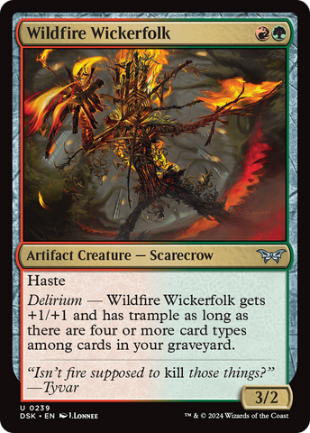 Wildfire Wickerfolk (DSK-239)  - Duskmourn: House of Horror