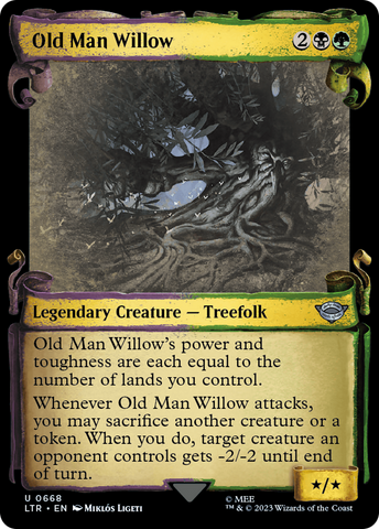 Old Man Willow (Showcase Scrolls) (LTR-668)  Foil - The Lord of the Rings: Tales of Middle-earth: (Showcase)