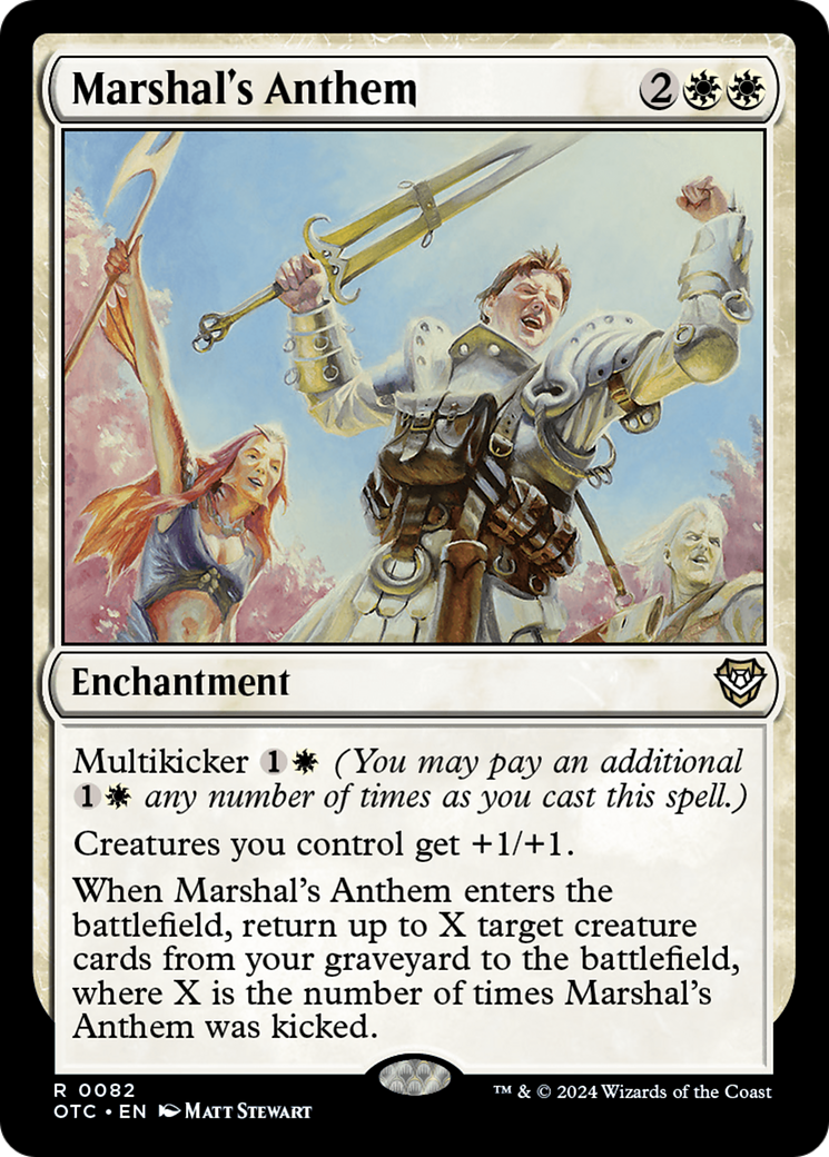 Marshal's Anthem (OTC-082)  - Outlaws of Thunder Junction Commander