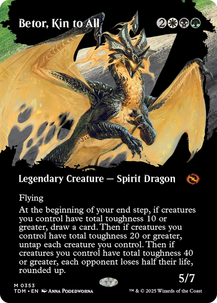 Betor, Kin to All (Borderless) (TDM-353)  - Tarkir: Dragonstorm: (Showcase)