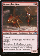 Bronzeplate Boar (NEO-135)  Foil - Kamigawa: Neon Dynasty