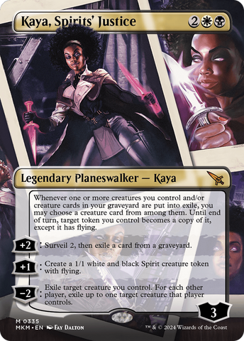 Kaya, Spirits' Justice (Borderless) (MKM-335)  Foil - Murders at Karlov Manor