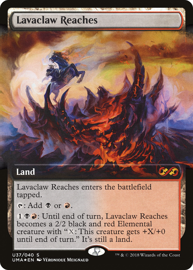 Lavaclaw Reaches (UMA:BT-U37)  Foil - Ultimate Box Topper: (Extended Art)