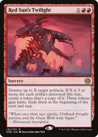 Red Sun's Twilight (ONE-145)  Foil - Phyrexia: All Will Be One