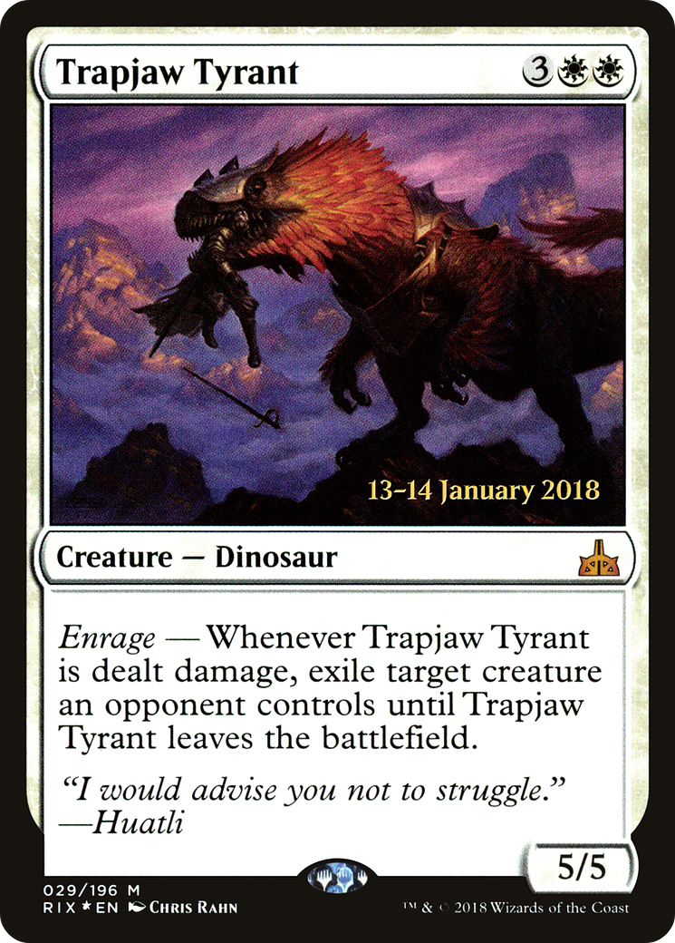 Trapjaw Tyrant (PRE-029) - Rivals of Ixalan Promos Foil