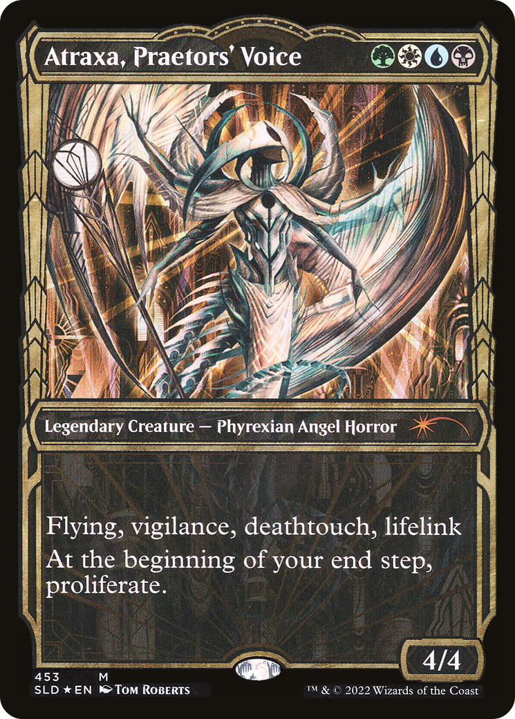 Atraxa, Praetors' Voice (Gilded Foil) (SLD-453)  Foil - Secret Lair Drop: (Showcase)