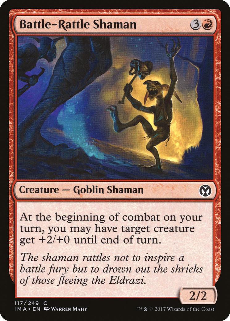 Battle-Rattle Shaman (IMA-117)  Foil - Iconic Masters