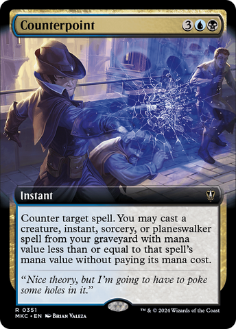 Counterpoint (Extended Art) (MKC-351)  - Murders at Karlov Manor Commander: (Extended Art)