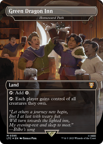 Green Dragon Inn - Homeward Path (Surge Foil) (LTC-395)  Foil - Tales of Middle-earth Commander / Green Dragon Inn (Borderless)