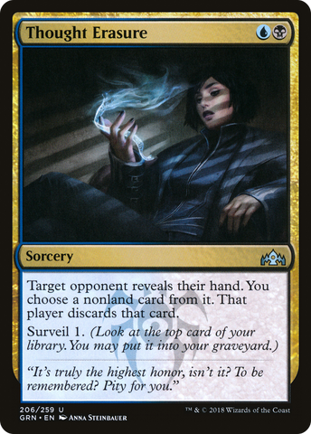 Thought Erasure (GRN-206)  Foil - Guilds of Ravnica